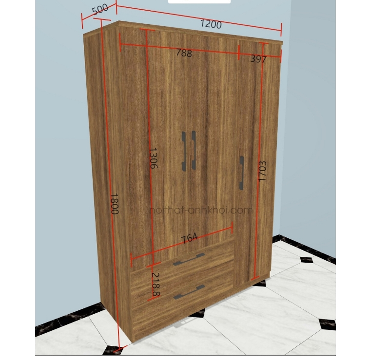 Tủ Quần Áo gỗ công nghiệp